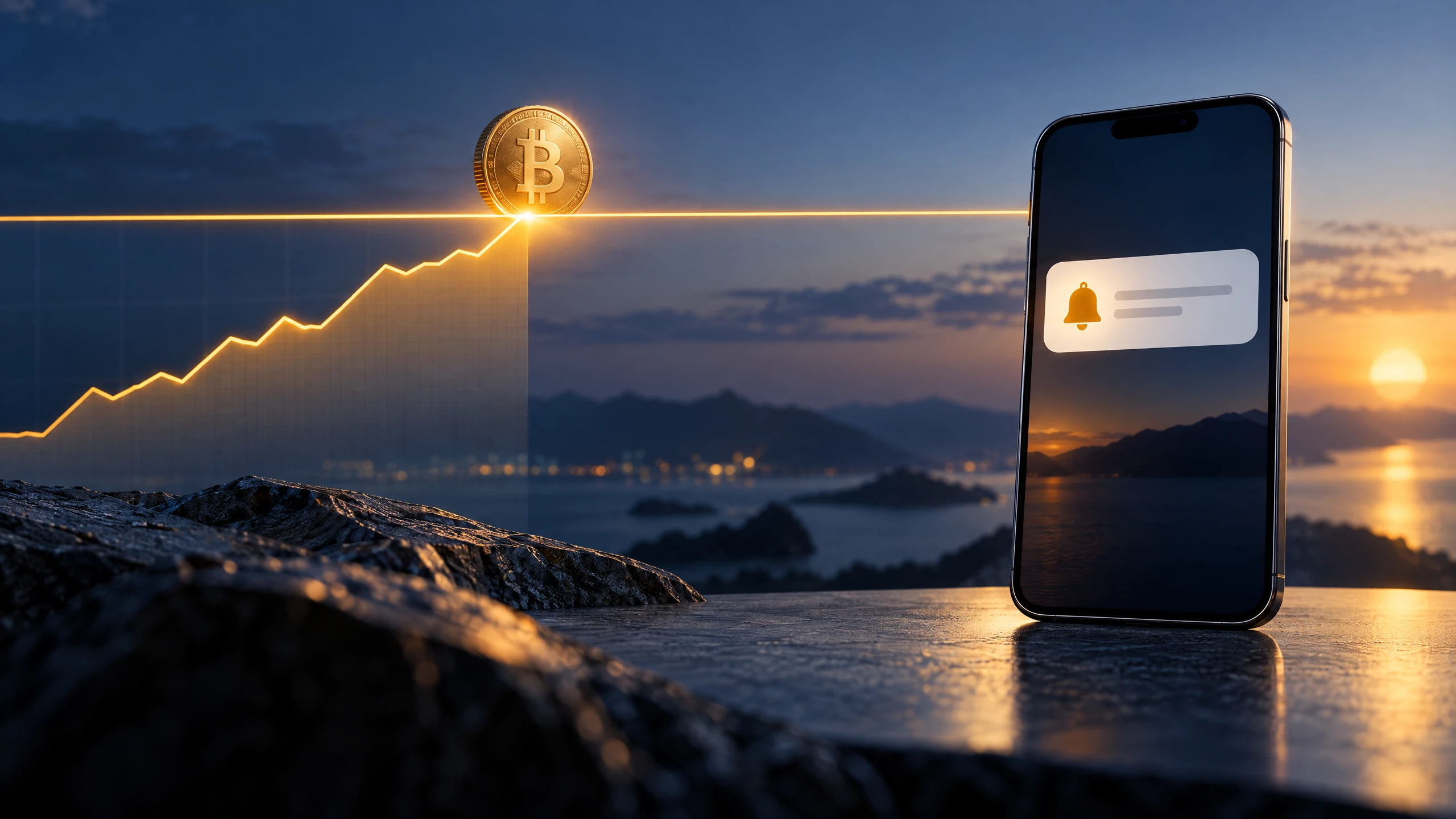 CoinPaprika ile Telegram'a Bitcoin fiyat uyarısı sonuç görseli