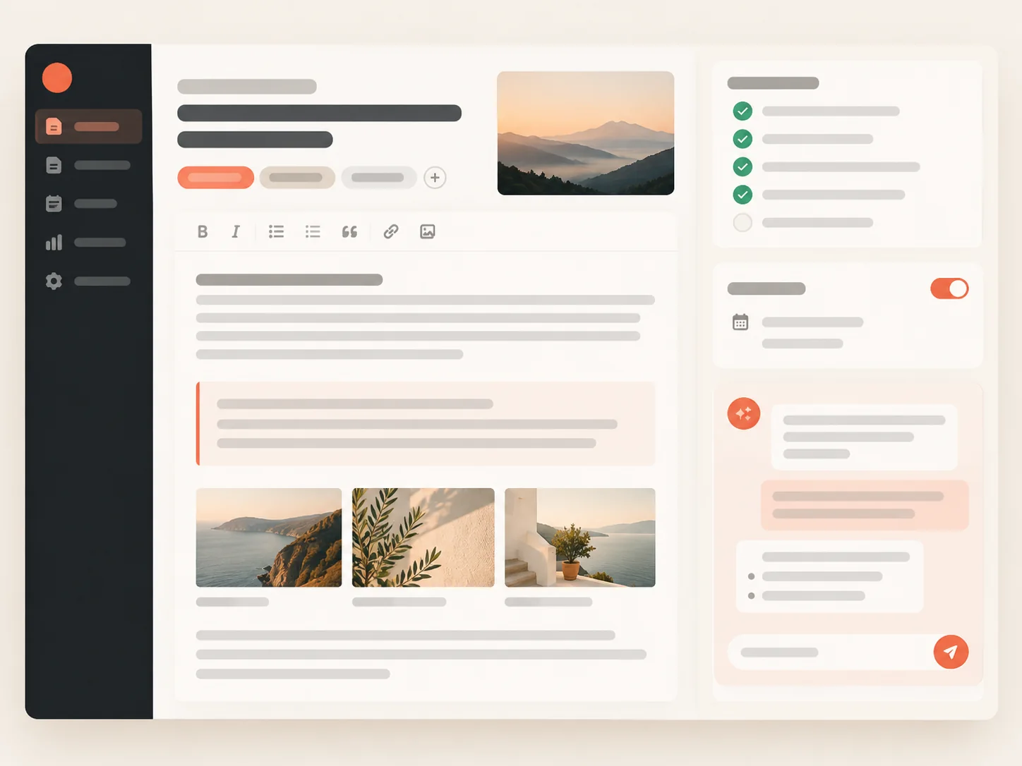 Yapay zeka ile WordPress'te blog yazılarını otomatik kategorize edin için temsilî çıktı örneği