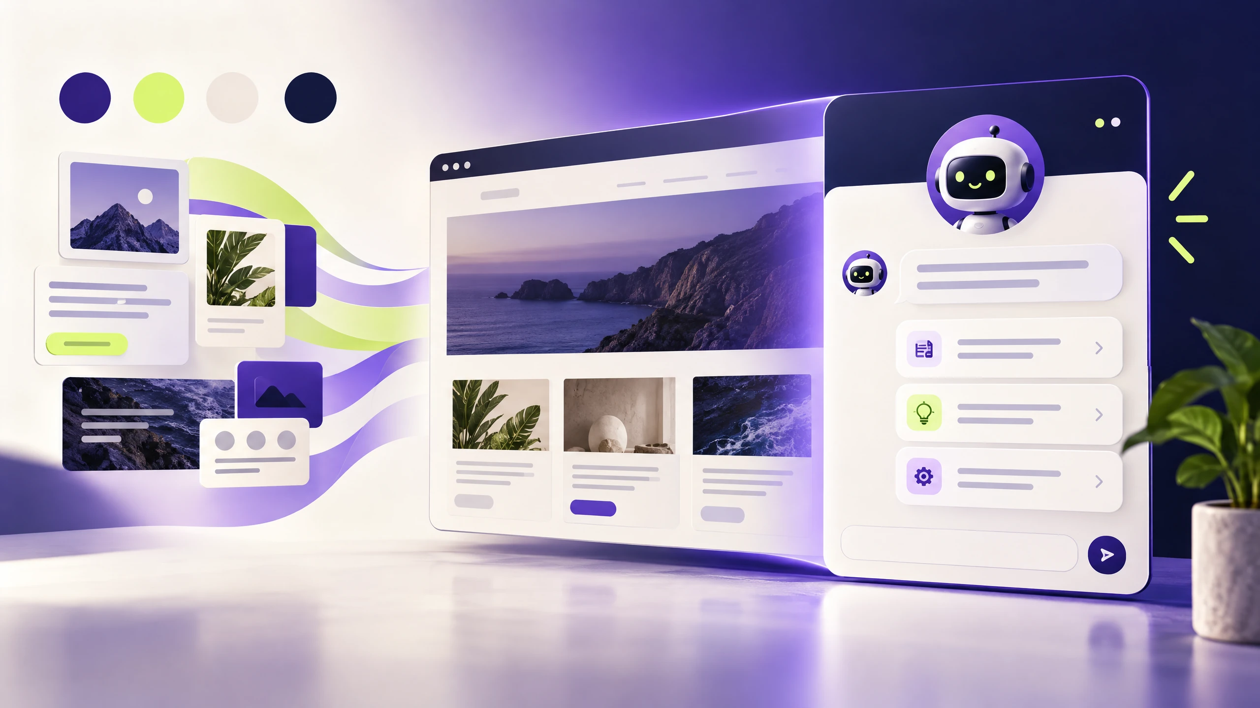 Markanıza özel yapay zeka destekli web sitesi sohbet botu oluşturun sonuç görseli