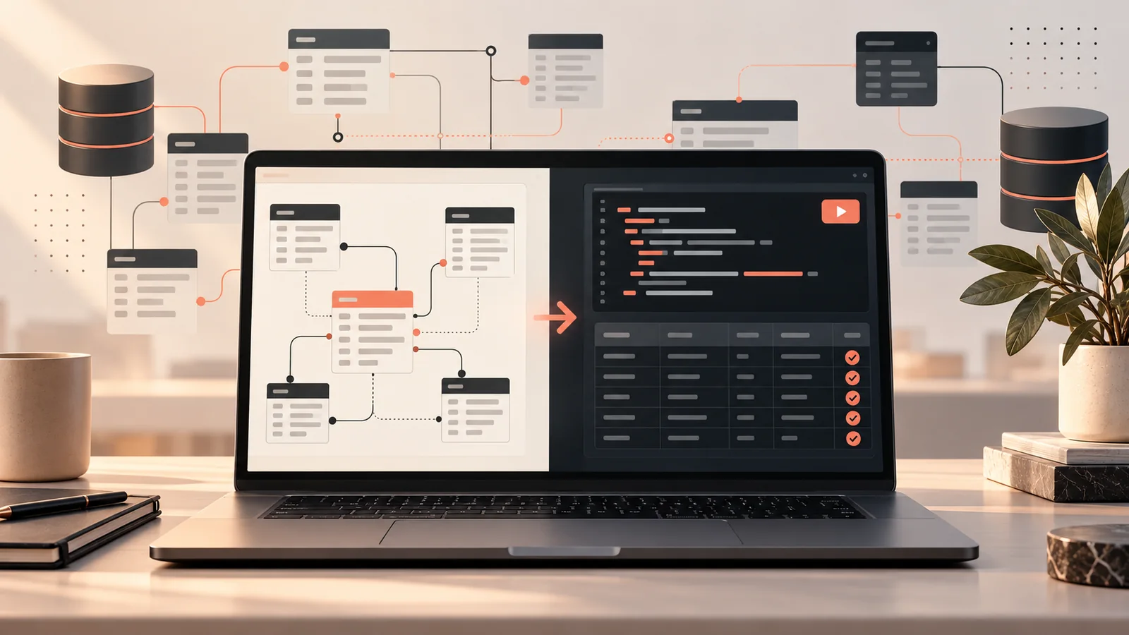 Yalnızca şemadan SQL sorguları üretin - Yapay zeka destekli sonuç görseli