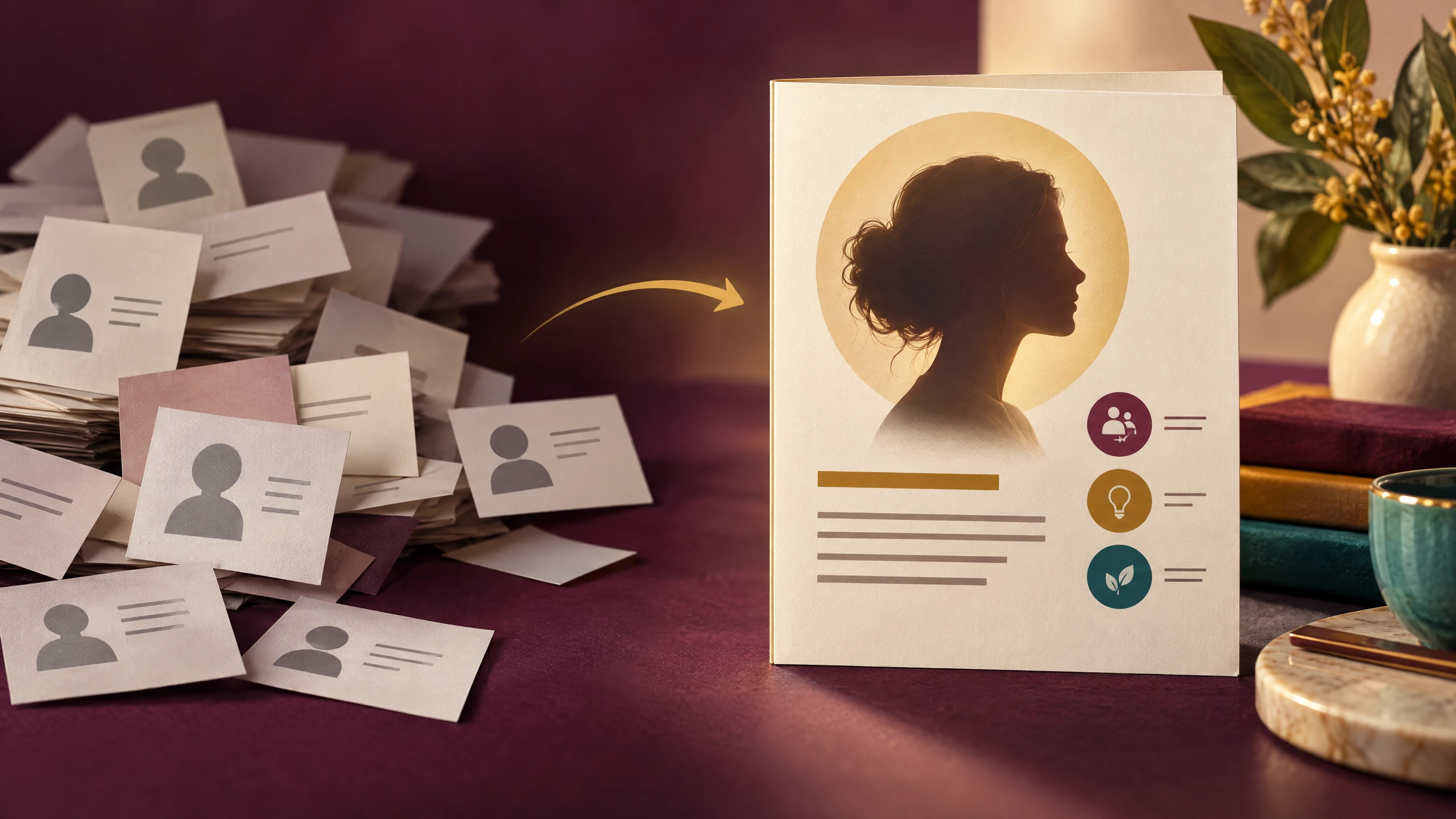 Humantic AI'da profil oluşturun, güncelleyin ve alın sonuç görseli