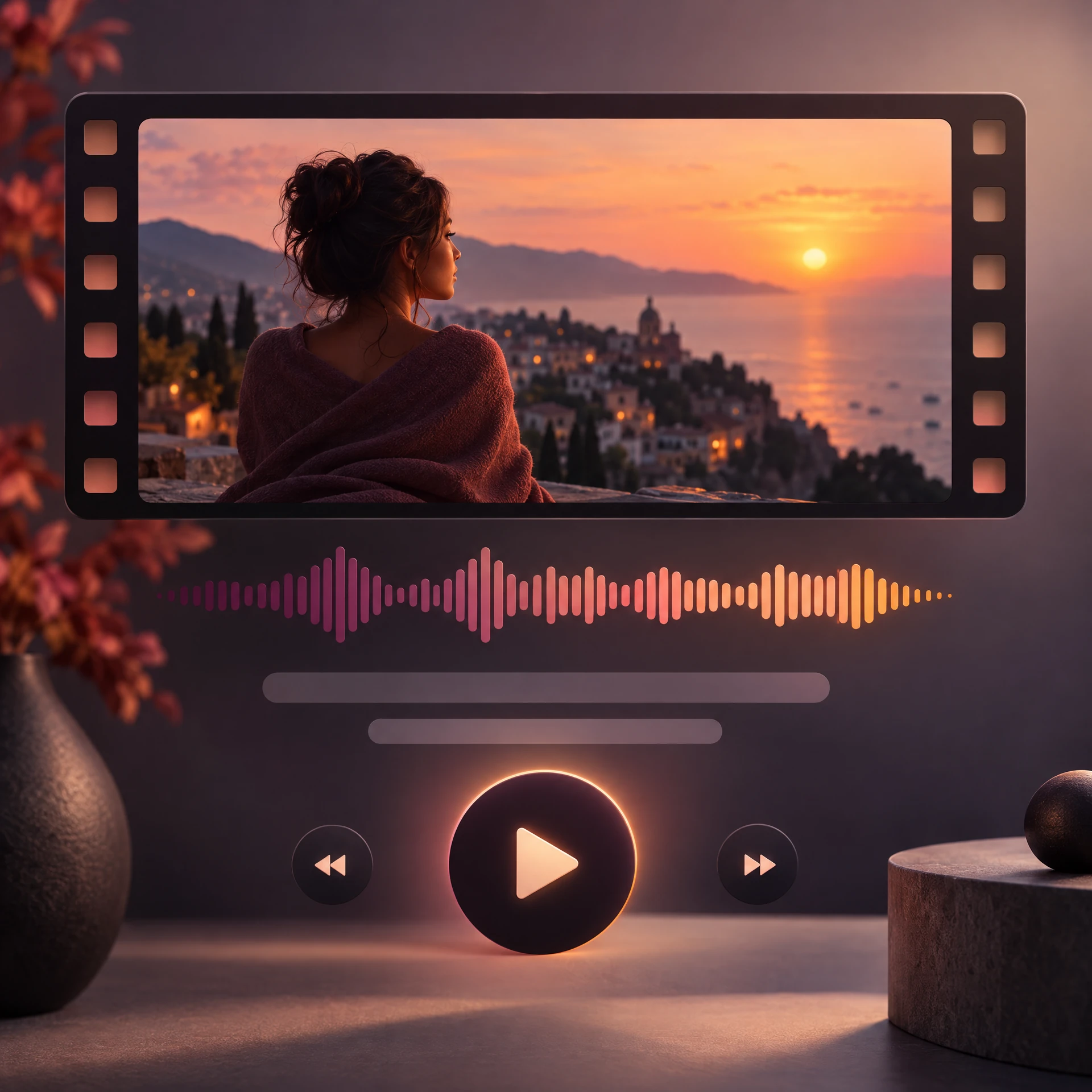 Çok modlu yapay zeka ile videoya seslendirme yapma için temsilî çıktı örneği