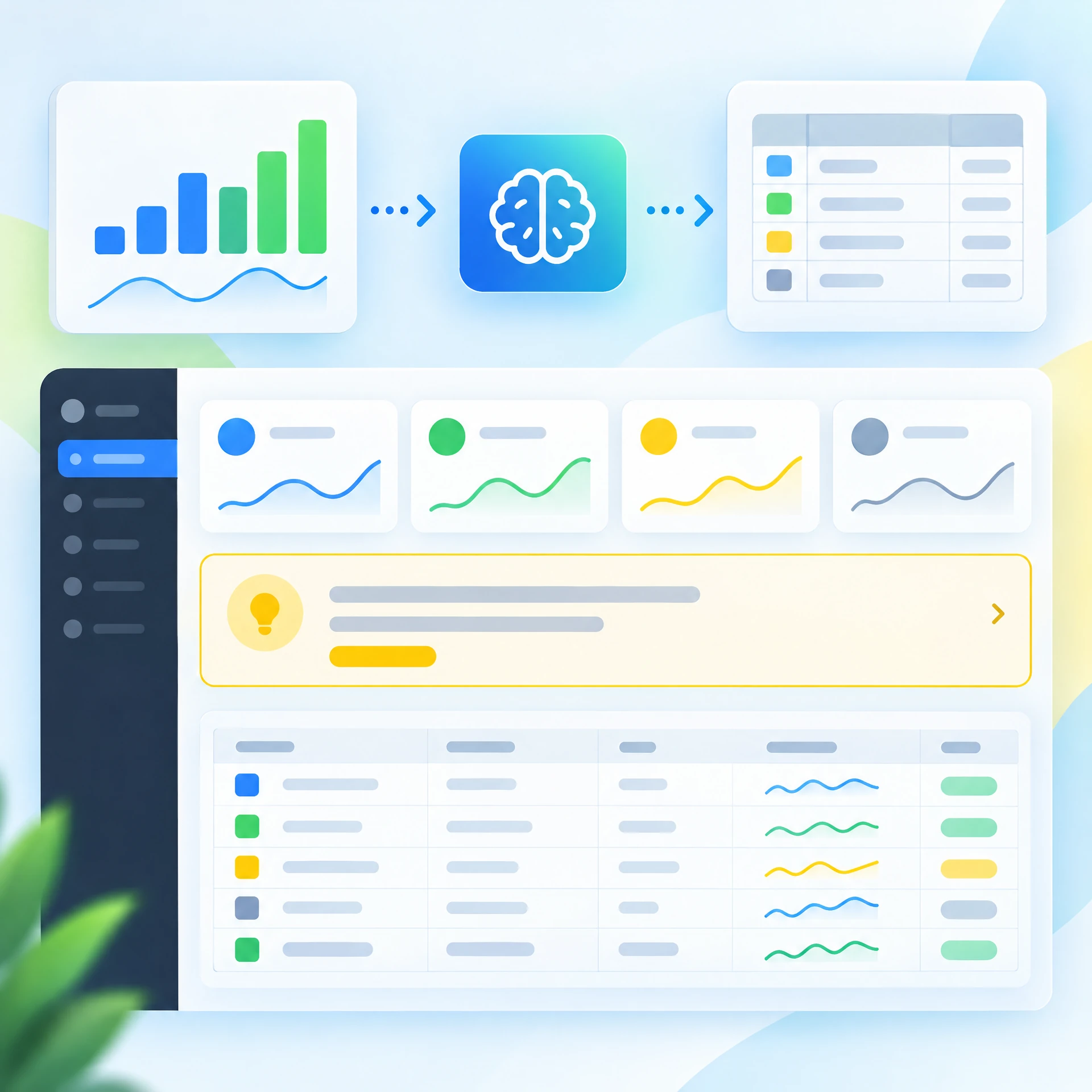 Google Analytics verilerini analiz için yapay zekaya gönderin, sonuçları Baserow'a kaydedin için temsilî çıktı örneği
