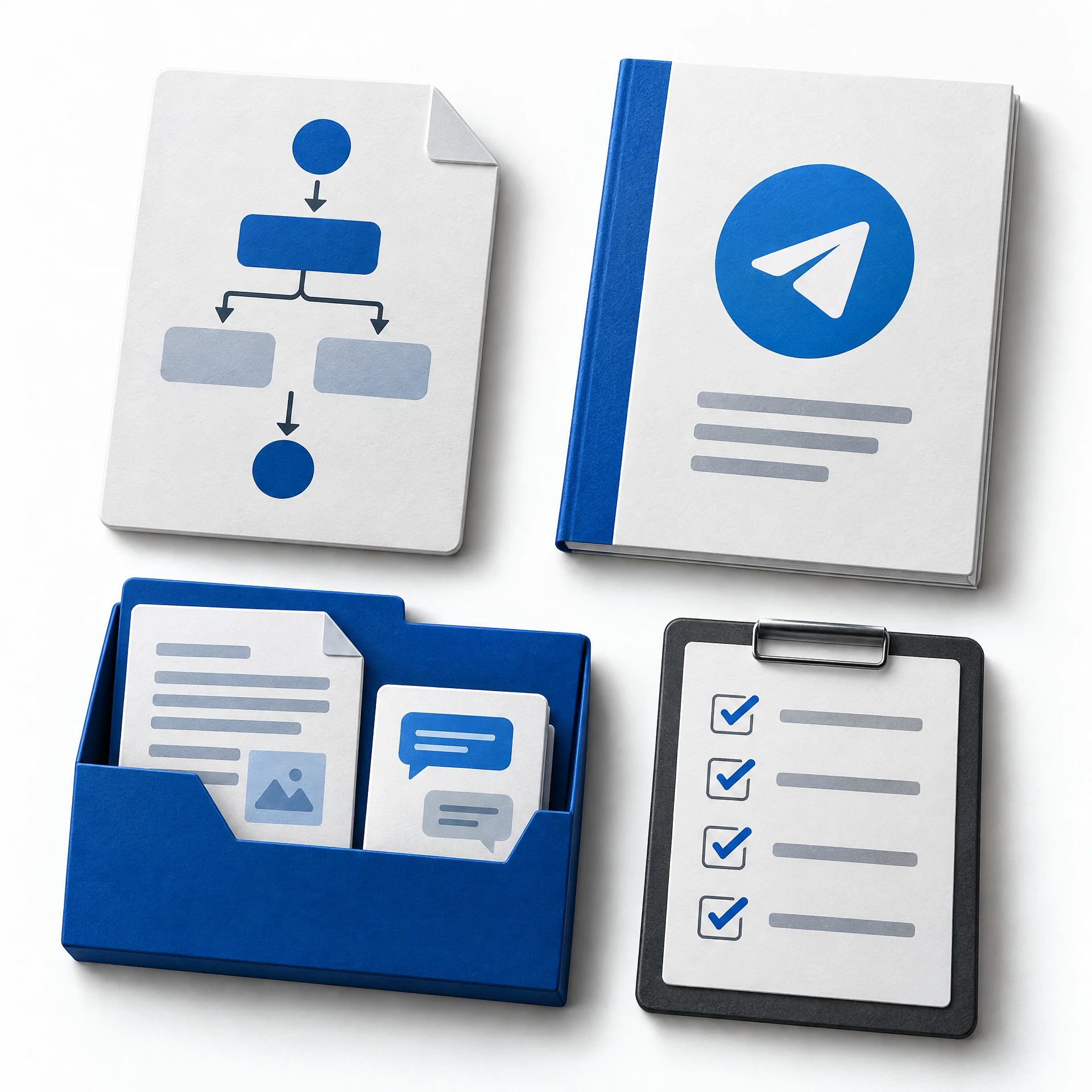 Telegram'da PDF ile sohbet teslim paketi: workflow dosyası, kurulum rehberi ve örnek çıktı